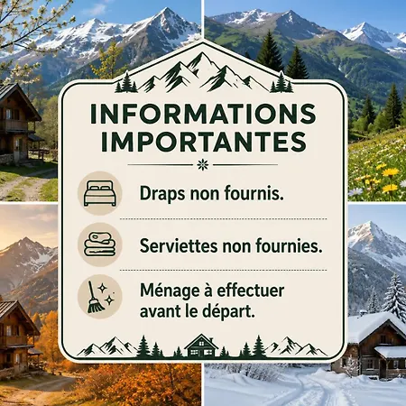 Au Pied Des Pistes Lägenhet *